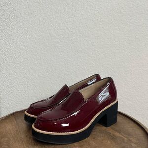 Eileen Fisher Burgundy Patent Leather Heels